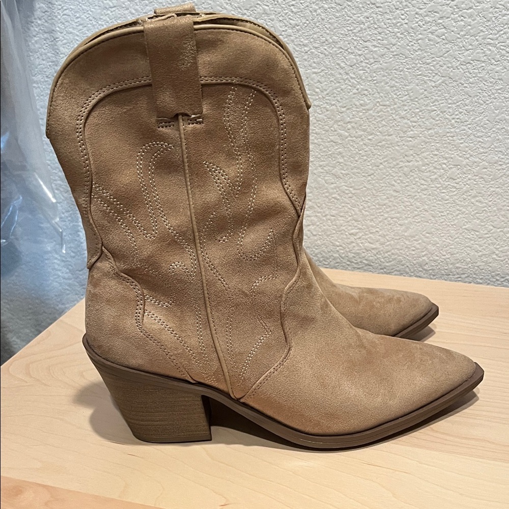 Western style ankle booties